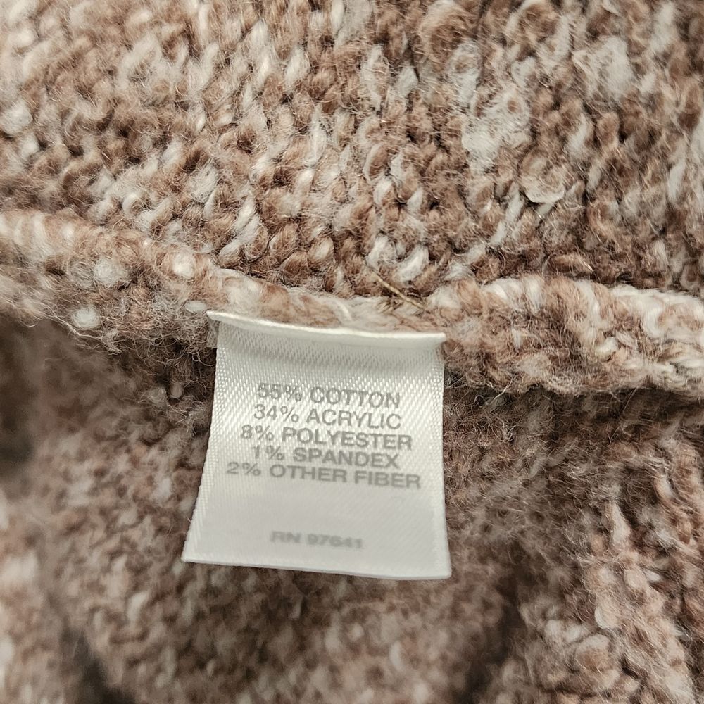 J. Jill sweater tan high neck cozy chunky oversized XL - Picture 4 of 5